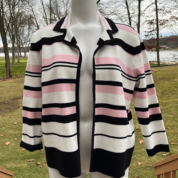 Kasper cotton open front cardigan PXL - Picture 2 of 8